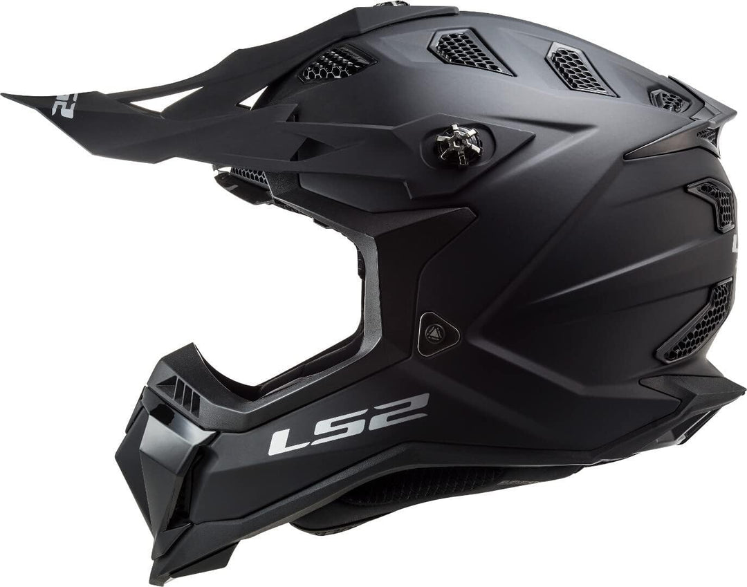 LS2 motocrosshelme Subverter Matt-schwarz 06 M, M Matt-schwarz