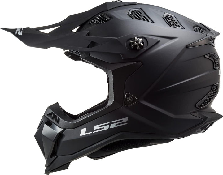 LS2 motocrosshelme Subverter Matt-schwarz 06 M, M Matt-schwarz