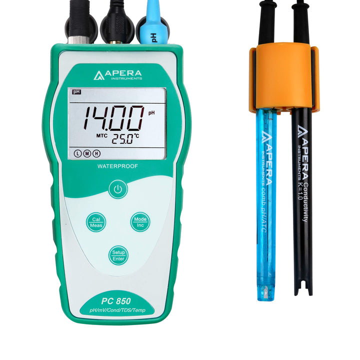 Apera Instruments PC850 tragbare pH-/Leitfähigkeits-/TDS-Messgerät