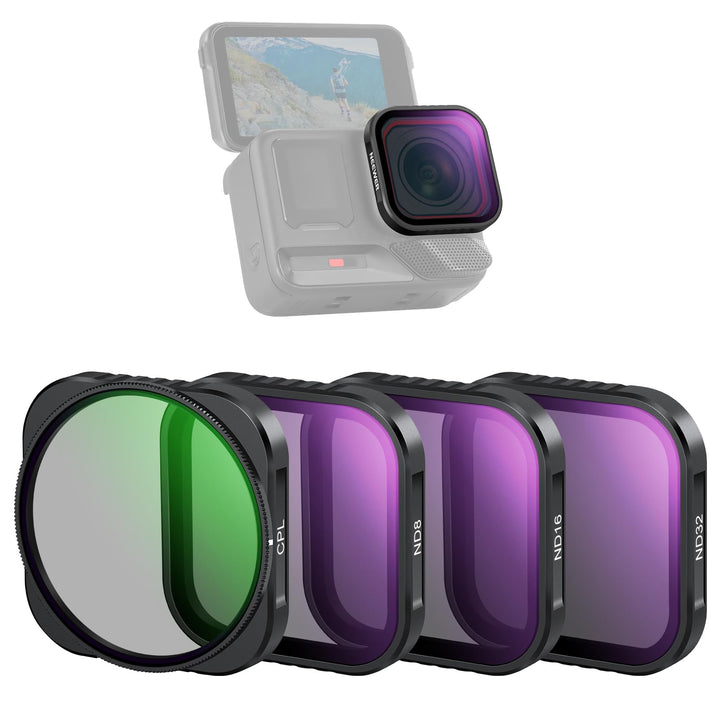 NEEWER 4er Pack ND Filter kompatibel mit Insta360 Ace Pro/Ace Pro 2, CPL + ND8 + ND16 + ND32, Nicht
