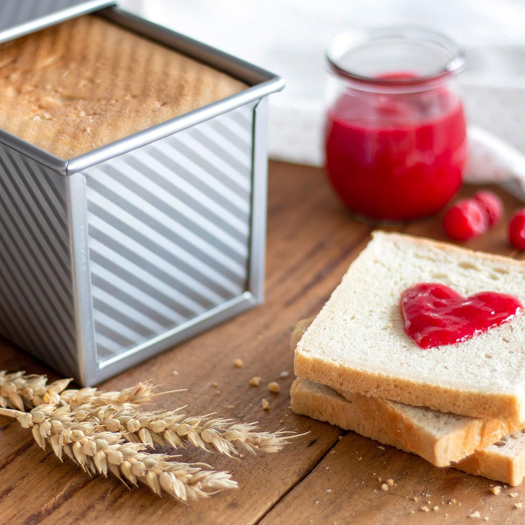Städter we love baking Toastbrotform mit Deckel, 21,5 x 12 cm, Antihaftbeschichtung, PFAS frei, Temp