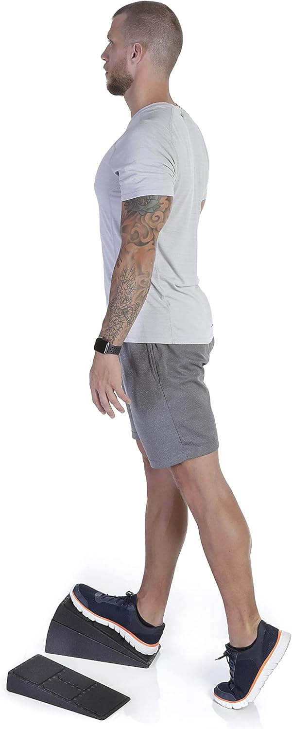 BODYMATE Wadendehner im 3er Set, Kniekeil, Waden-Strecker, Mobilisationskeil zum Dehnen, Beinstrecke
