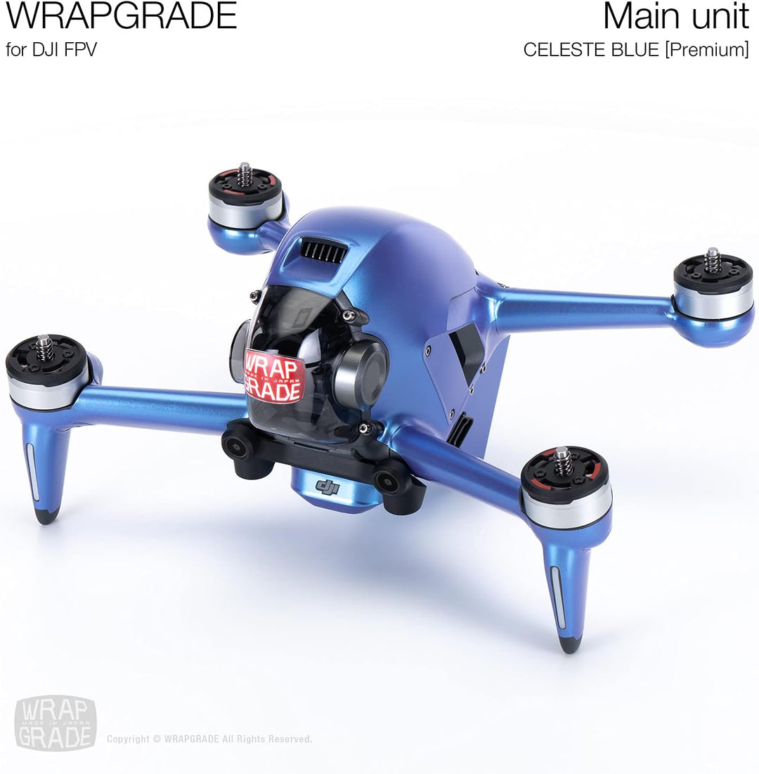 WRAPGRADE Skin Kompatibel mit DJI FPV (Celeste Blue)