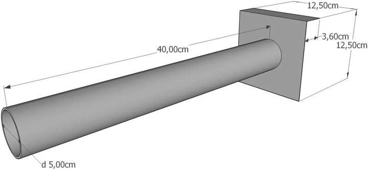 Dachmast Montageset DSH-ST-UNI - 2 Träger / 2 Mastbefestigungen