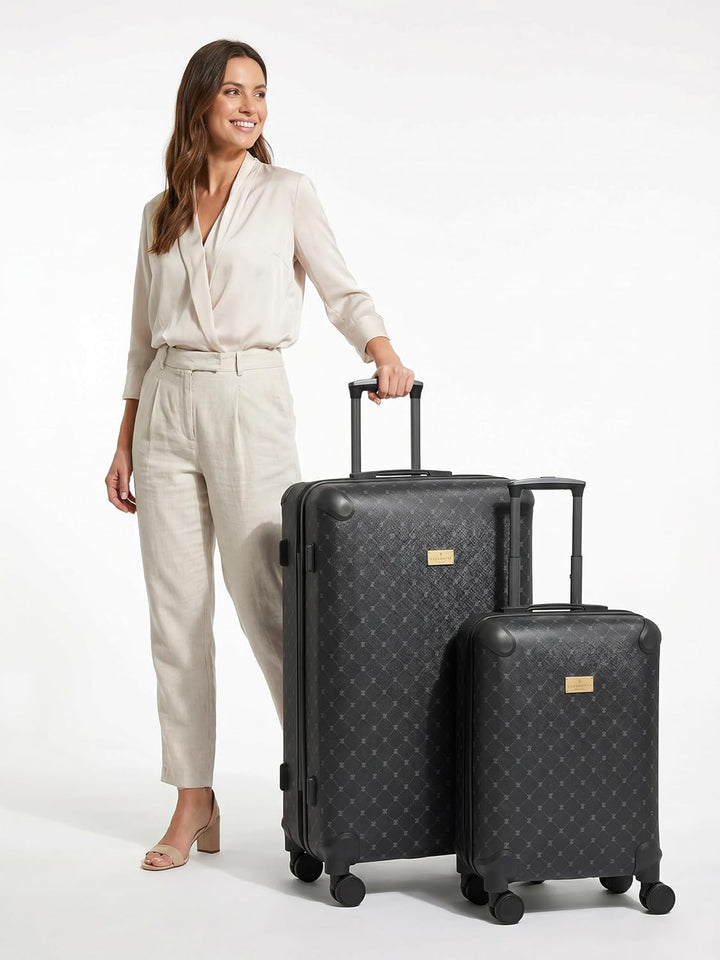 Lazarotti Koffer-Set 2-teilig | 2er Trolley Set S 55 cm + L 79 cm | leichtes hybrides Material mit L