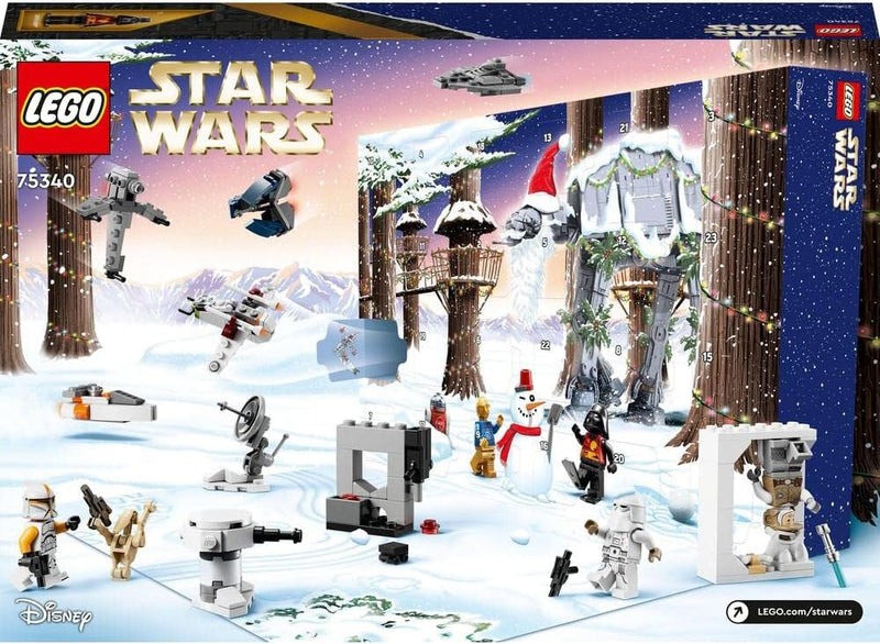 LEGO 75340 Star Wars Adventskalender 2022, 24 Weihnachtsspielzeuge, darunter Minifiguren Gonk Droid,