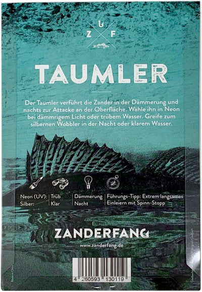 Zanderfang Zander Wobbler Set – Kunstköder TAUMLER flachlaufend – Angelköder 11cm in 14,5g – Zanderw
