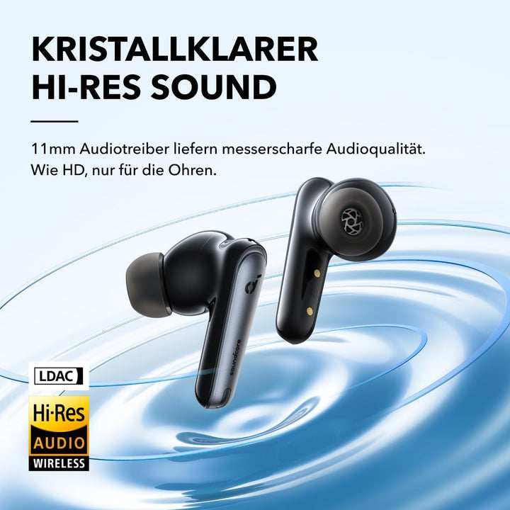 soundcore by Anker Liberty 4 NC Bluetooth-Kopfhörer mit Geräuschunterdrückung, 98,5% Noise Cancellin