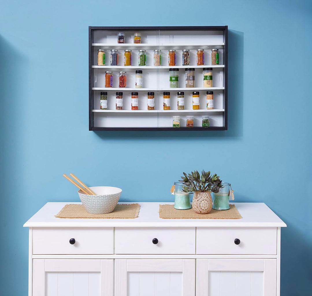 Inter Link - Sammlervitrine - Hängevitrine - Wandregal - Glasvitrine - Wandvitrine - Hängeregal - Sc