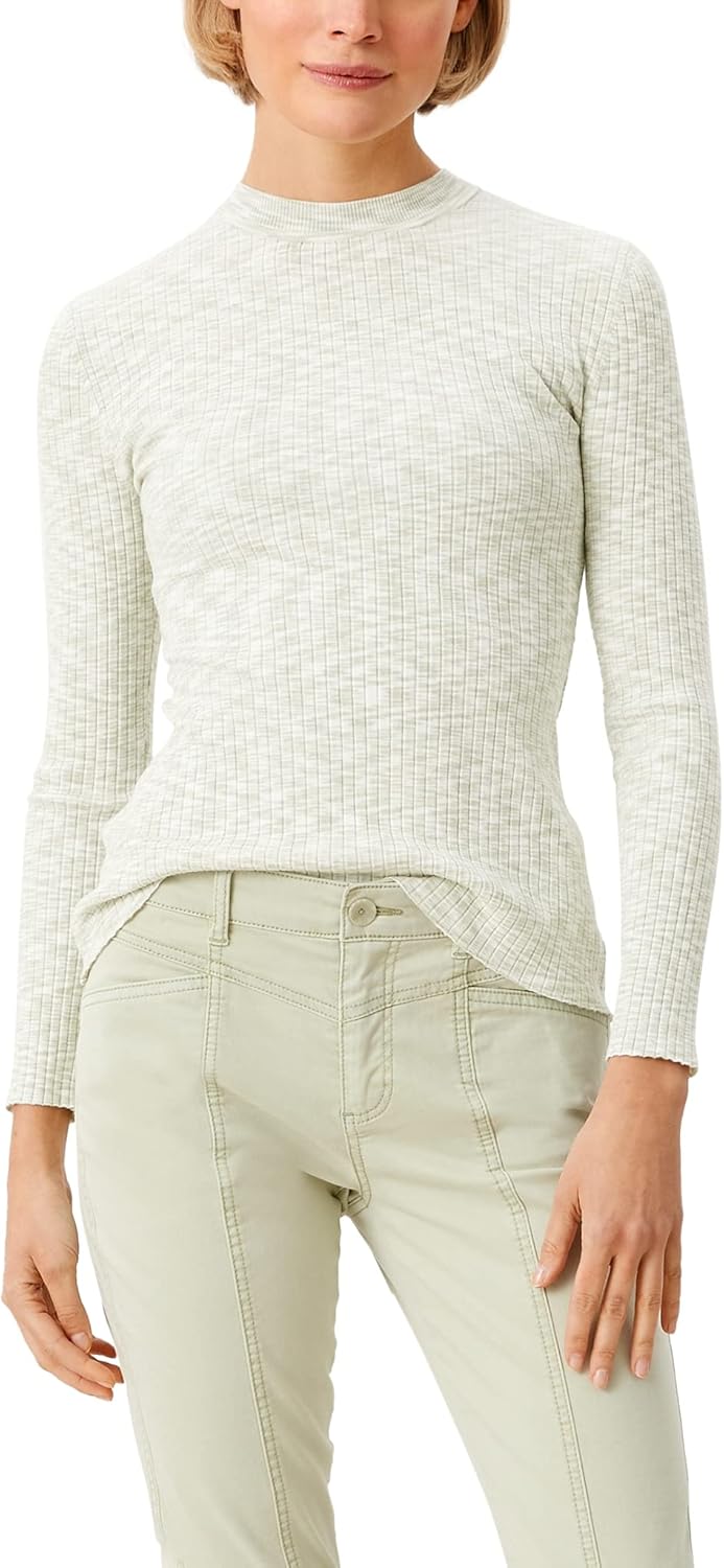 s.Oliver Damen Sweater 34 Sage Melange, 34 Sage Melange