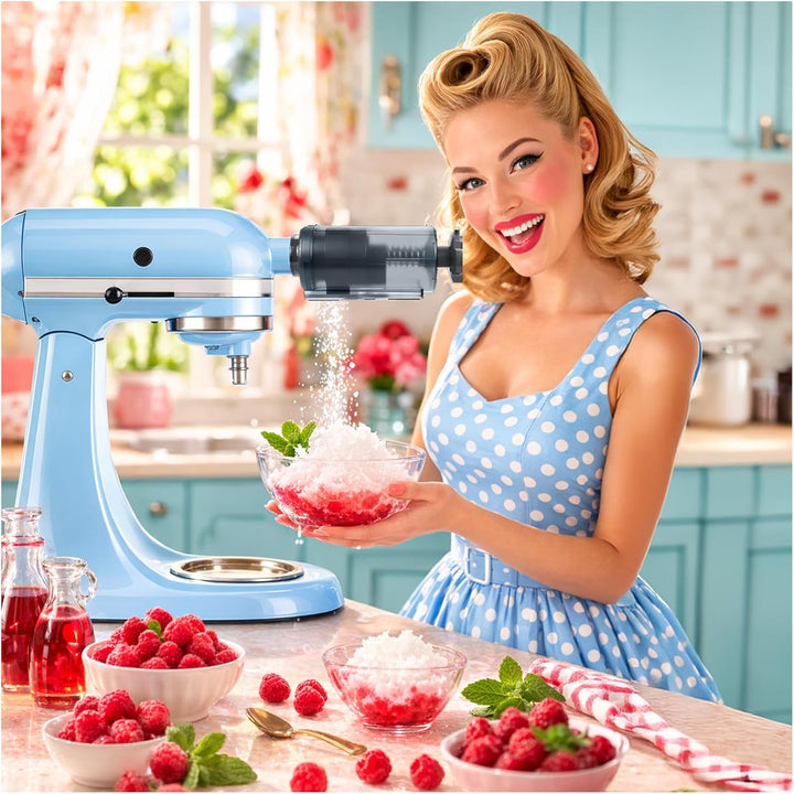 Rasiereis-Aufsatz für KitchenAid 4.5-5 Quart Kippkopf-Standmixer von MMOBIEL – Ice Maker mit Einstel