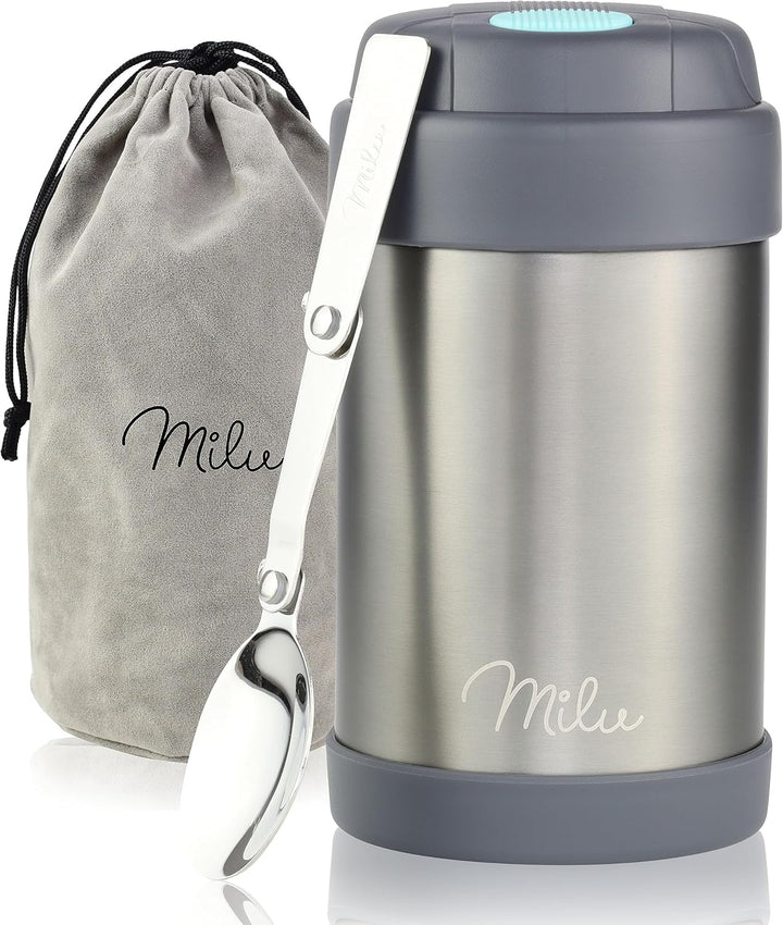 Milu Thermobehälter 300, 440, 450, 650ml, 800ml | Edelstahl Warmhaltebehälter | Essensbehälter | Spe