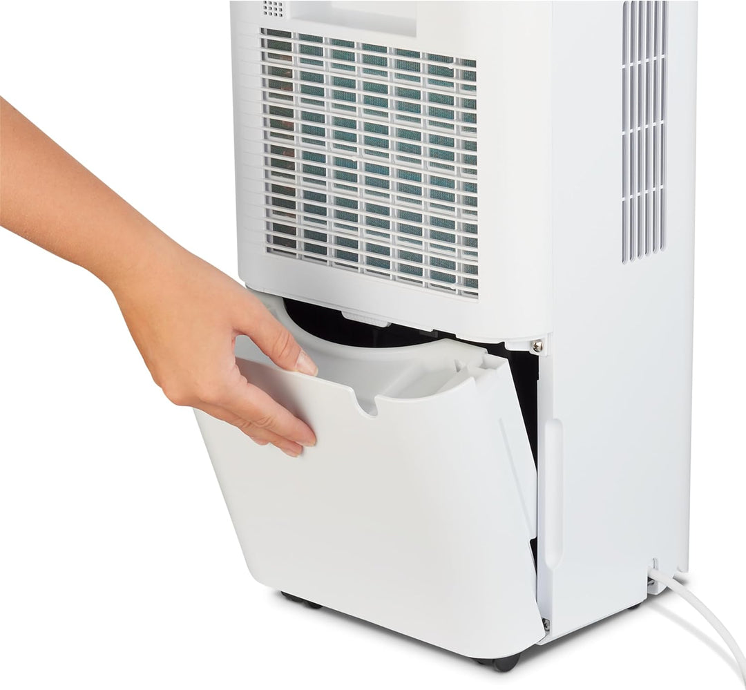 MEDION DH10 Luftentfeuchter elektrisch (bis zu 50m³ (15m²), 12Liter/24h, 38db leise, elektrischer Ra