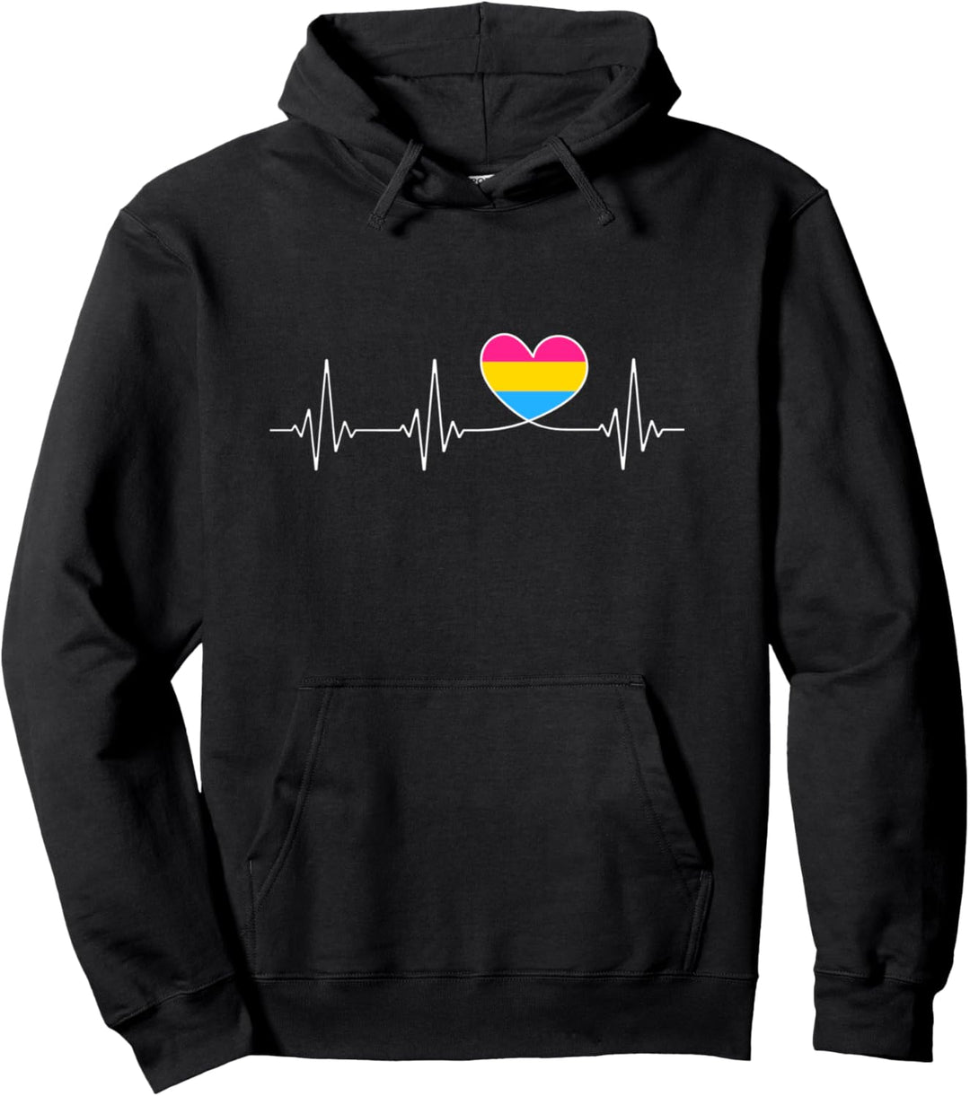 Pansexualität Flagge Herz für Pan und Pansexuell Pride Pullover Hoodie