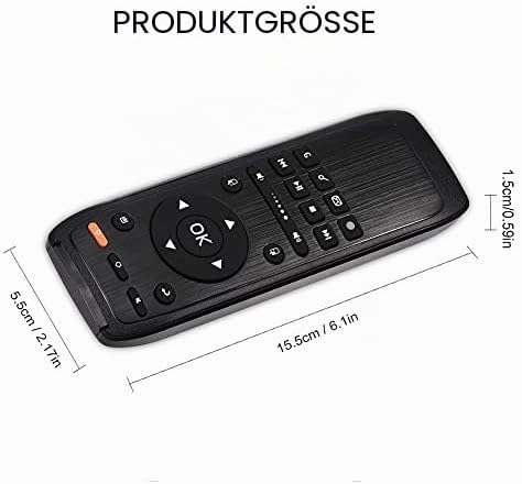 ciciglow Tragbare Air Maus, Kabellose Tastatur Fernbedienung, Kabellose Remote Tastatur, Ergonomisch