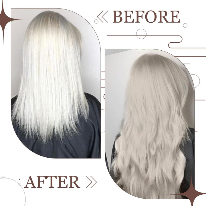 Hetto Blond Clip in Extensions Echthaar Remy Extensions Clip in Echthaar Weisse Blondine Clip in Ext