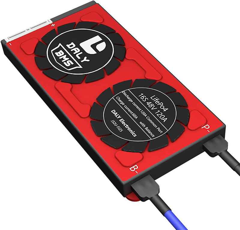 DALY BMS 16S 48V 120A LiFePO4 PCB Schutzplatine mit Balance-Leitungen Drähte 3,2V Batterieschutzmodu