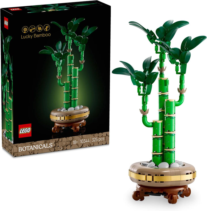 LEGO Botanicals Glücks-Bambus, Kunstpflanze - Bauset für Erwachsene - Geschenk für Einweihungspartys