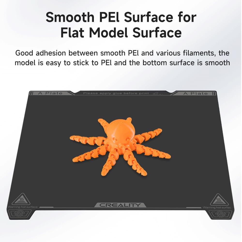 Creality Offizielles K1 Max Bauplatten-PEI-Bett-Kit 315 x 310 mm, glatt, abnehmbar, magnetisch, flex