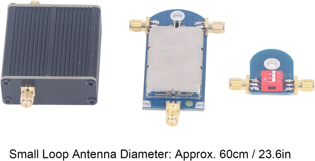 50K-500MHz Aktive Schleifenantenne Vollband 17dB High Gain Small Loop Breitband-Empfangsantenne 9-12
