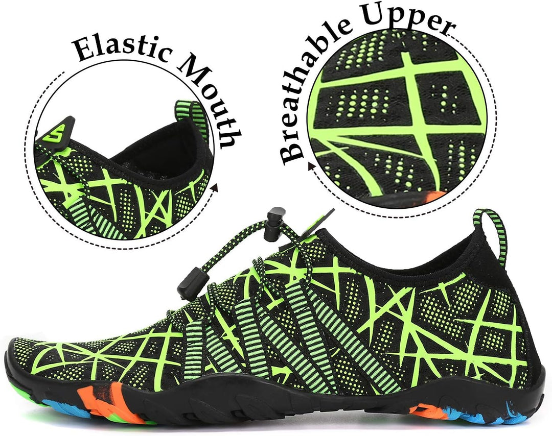 SAGUARO Badeschuhe für Herren Damen - 7/9 Drainagelöcher Schnelltrocknende rutschfest, Gr 35-48 45 E