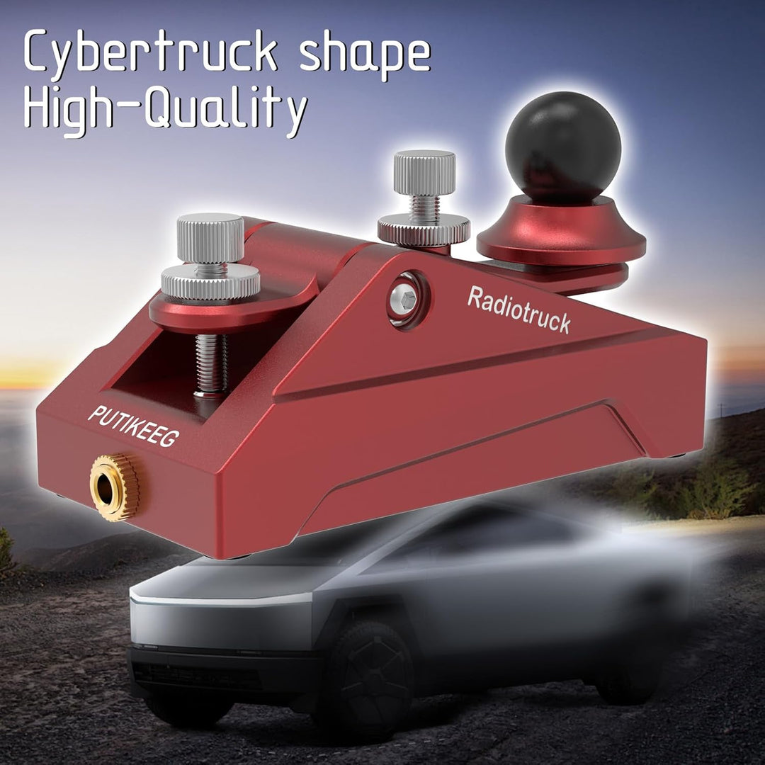 CW Telegrafieschlüssel Auto-Morse – Funk-HAM-Send-Telegrammschlüssel, CyberTruck-Form, Lambisch, Ein