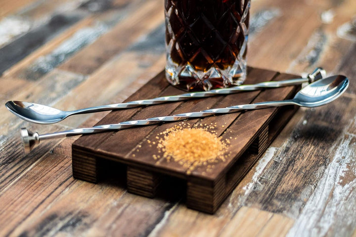 Buddy´s Bar - Barlöffel, hochwertige Barlöffel, lebensmittelecht, gedrehter Stiel inklusive Stössel,
