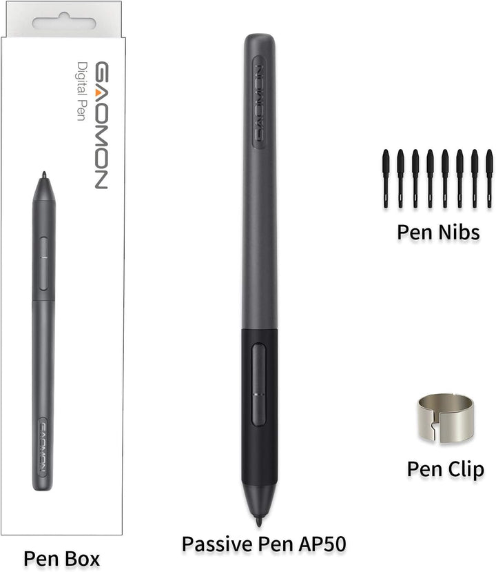 GAOMON ArtPaint AP50 Batterielosem Stift für PD1161 / PD1561 / PD156 Pro Grafik-Display