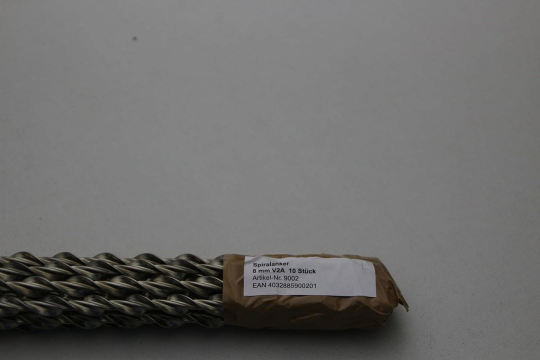 Orig. Ruberstein® Spiralanker 8 mm – 10 Stck x 1 m Stange zur Risssanierung im Mauerwerk