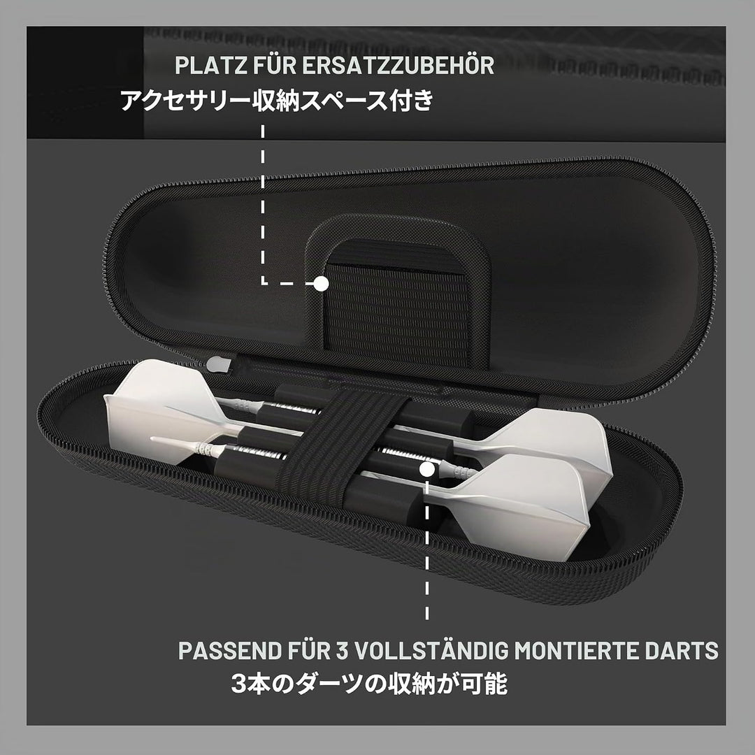 Target Japan Takoma Shell Wallet, Schwarz | Dart-Tasche, Dart-Aufbewahrungsbehälter, hält 3 vollstän