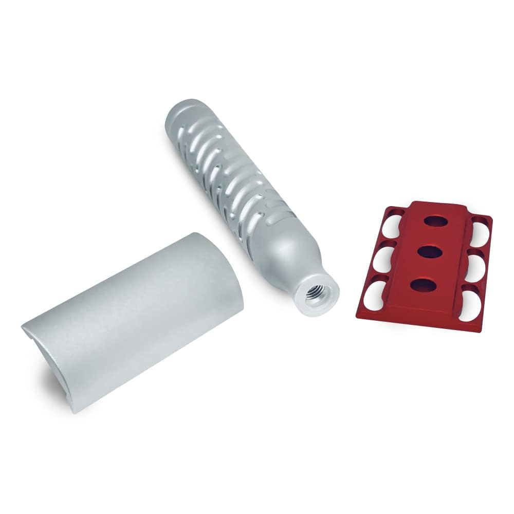 The Goodfellas' smile, Styletto Sting Red Sicherheitsrasierer silber / schwarz 1 stück (1er Pack), s