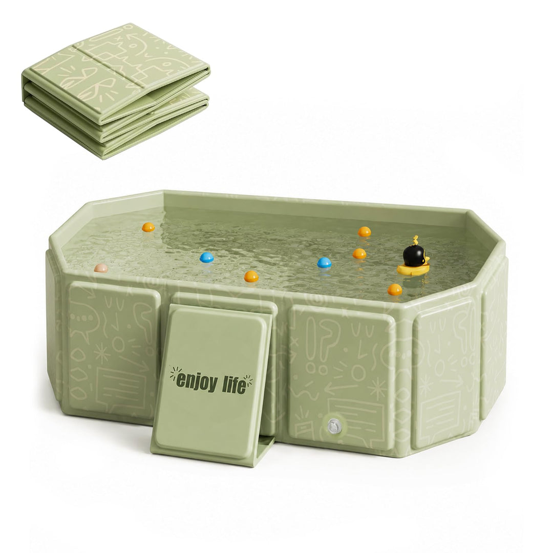 Faltbare Badewanne für Kinder, Tragbare Badewanne, Grosse Kleinkindbadewanne, Tragbares Duschbecken,