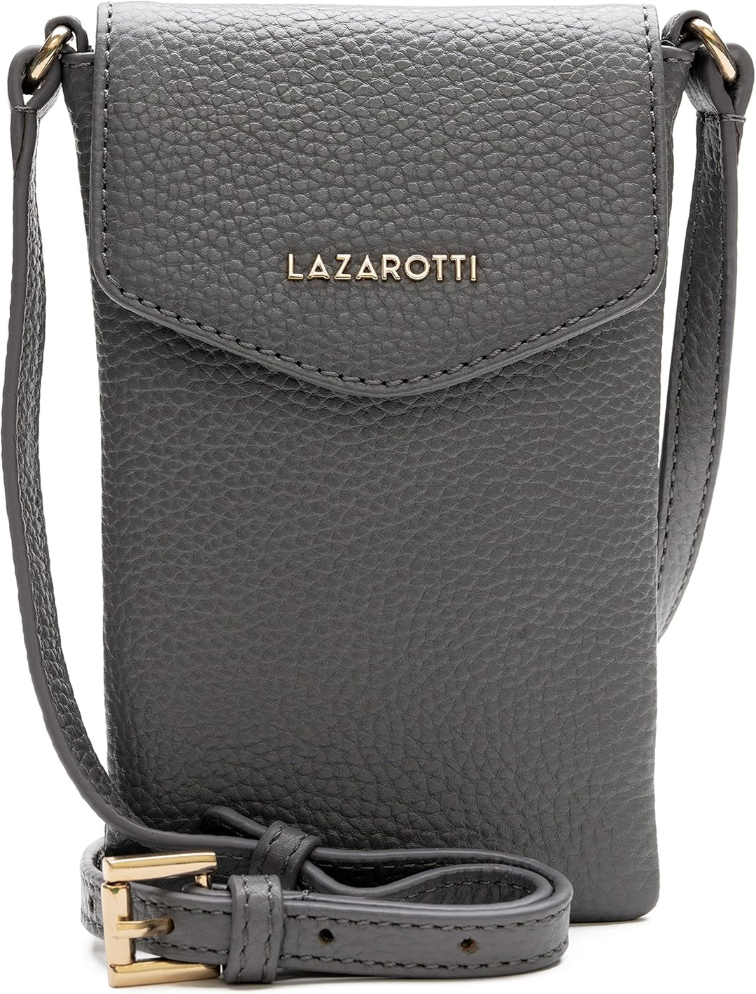 Lazarotti Bologna Damen Leder-Handytasche | Grösse 10 x 3,5 x 18 cm für sämtliche gängigen Smartphon