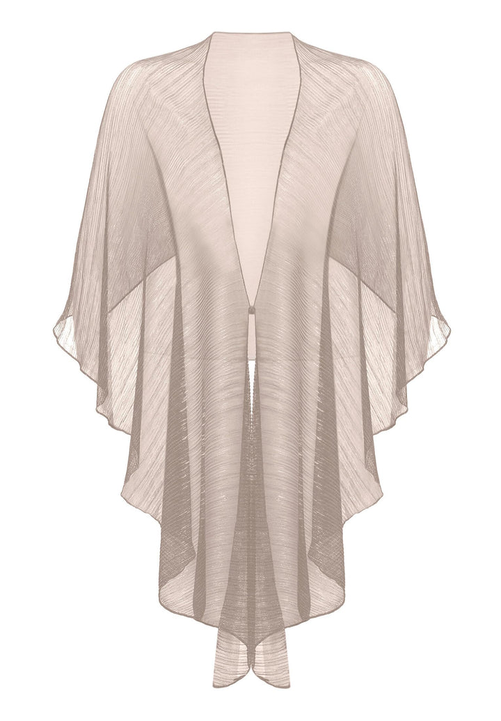 Vera Mont Damen Cape im Glitzer-Look Standard Einheitsgrösse Rosé/Silver, Standard Einheitsgrösse Ro