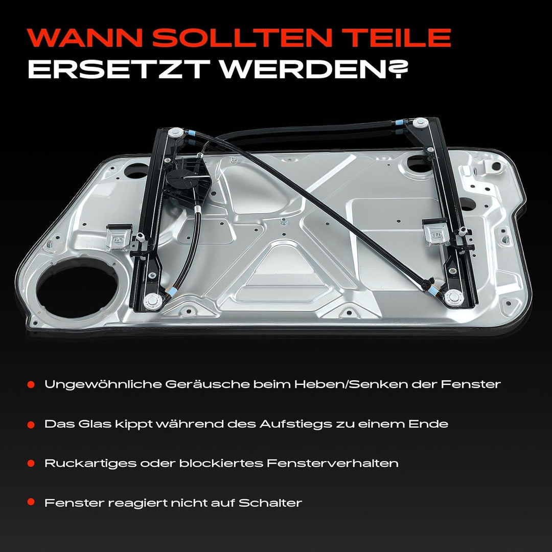 Frankberg Elektrisch Fensterheber Ohne Motor Mit Grundplatte 2/3-Türer Vorne Links Kompatibel mit Ne