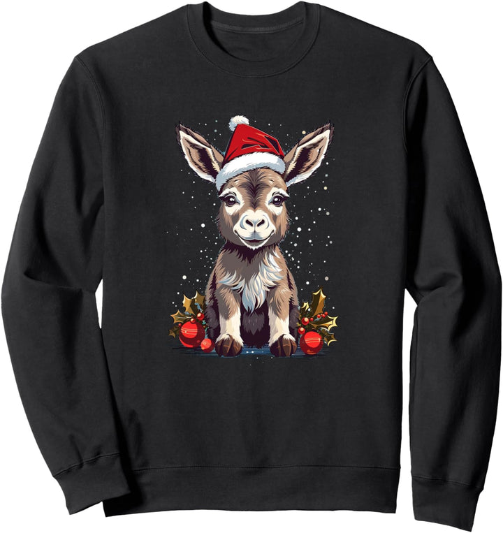 Weihnachts-Esel Bauernhof Leben Sweatshirt