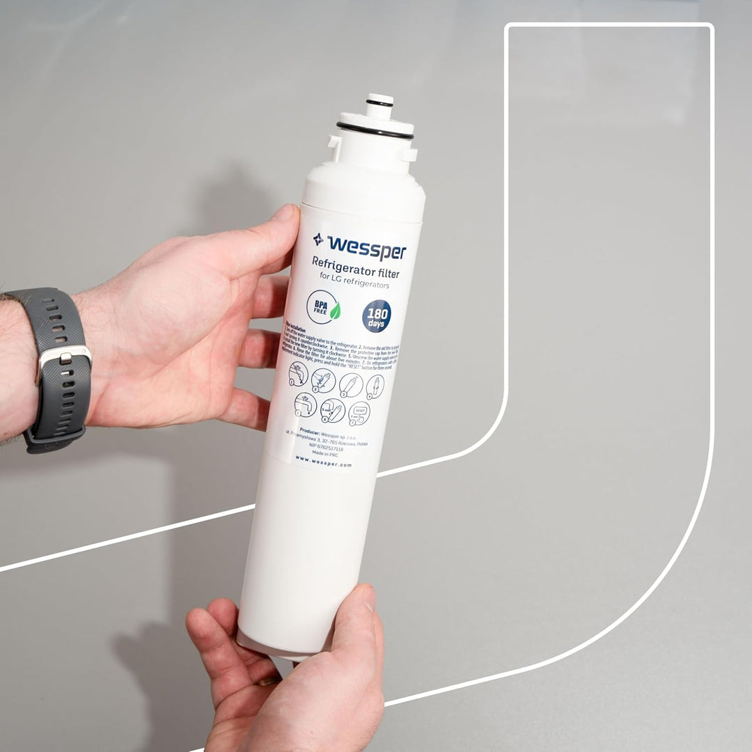 Wessper Wasserfilter für Kühlschrank, Ersatz Wasser Filter Ultra Clarity Pro 11032518, 11025825, Kom