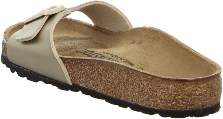 Birkenstock Classic MADRID BF-NUBUK Damen Pantoletten 37 EU Gold, 37 EU Gold