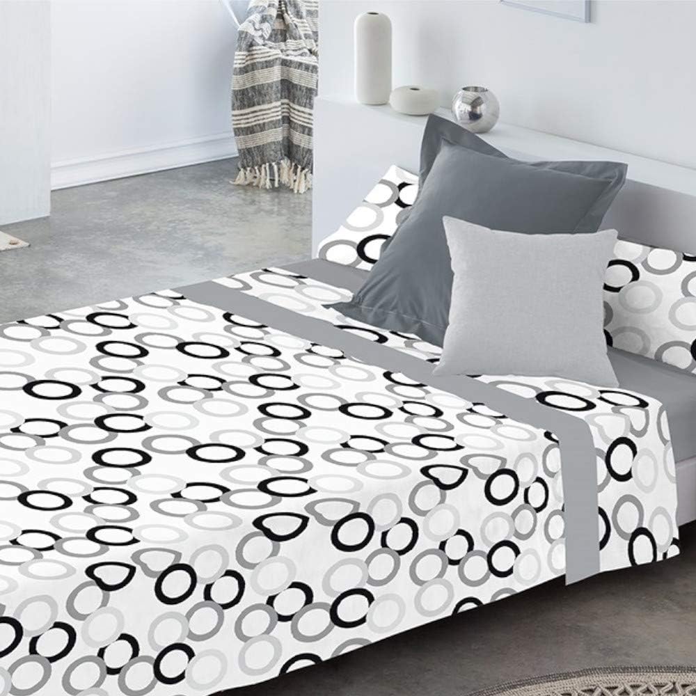 COTTON ARTean JC POPY Cama 200 X 200 grau, Cama 200 X 200 Grau