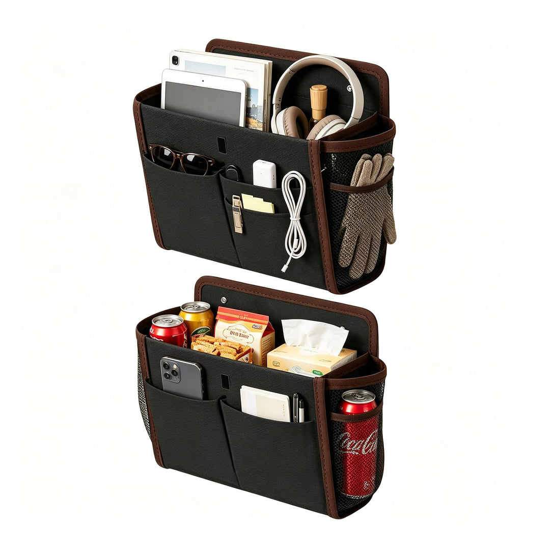 2 Stück Wohnmobil Organizer Hängend, Tür Organizer Selbstklebend, Faltbarer Hängeorganizer für Wohnw