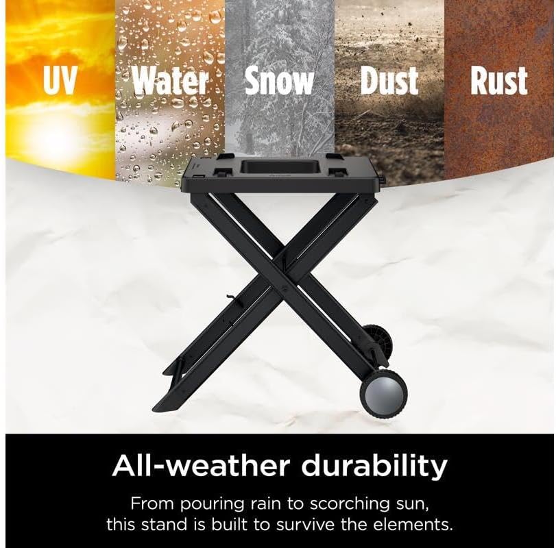 Ninja XSKSTAND Woodfire Klappbarer Grillständer für den Aussenbereich, kompatibel Woodfire Grills (O