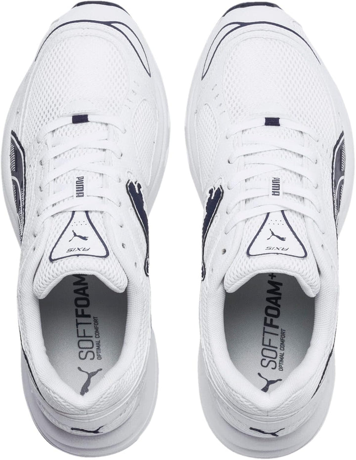 PUMA Unisex Axis Sneaker 41 EU Puma White Peacoat, 41 EU Puma White Peacoat