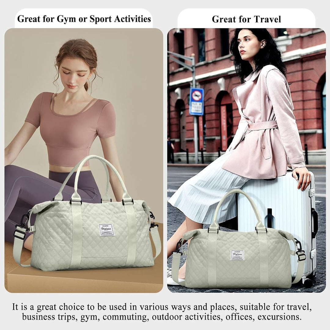 Reisetasche Damen Sporttasche Handgepäck Tasche Weekender Bag Schwimmtasche Wasserdicht Travel Bag D