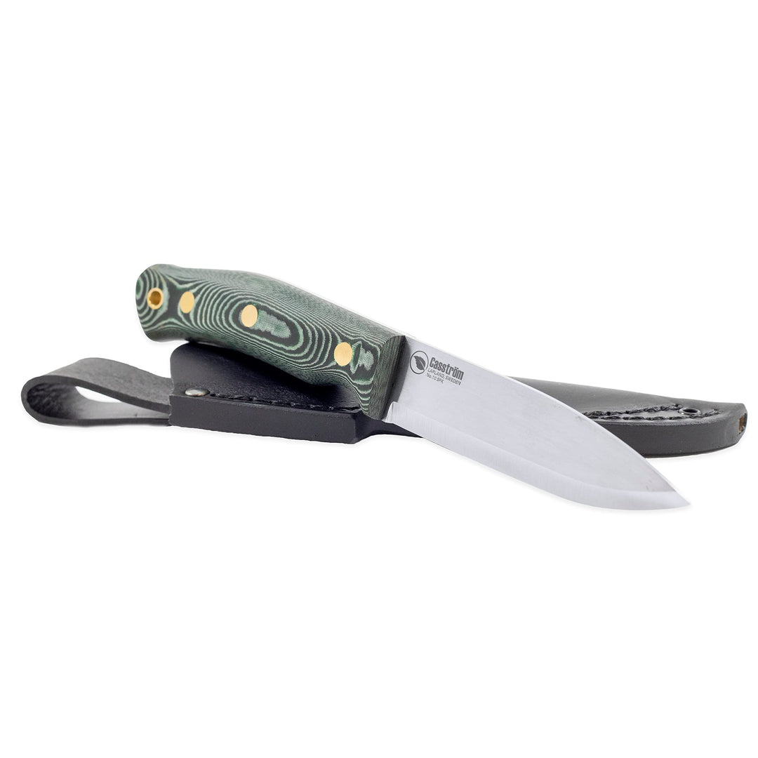 Casström No.10 Swedish Forest Knife in Green Micarta (Sandvik stainless steel)