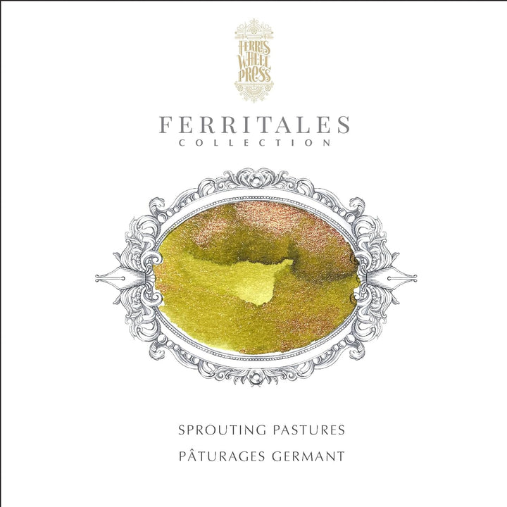 Ferris Wheel Press, Fountain Pen Ink, FerriTales Collection, Sprouting Pastures, Spring Green with B