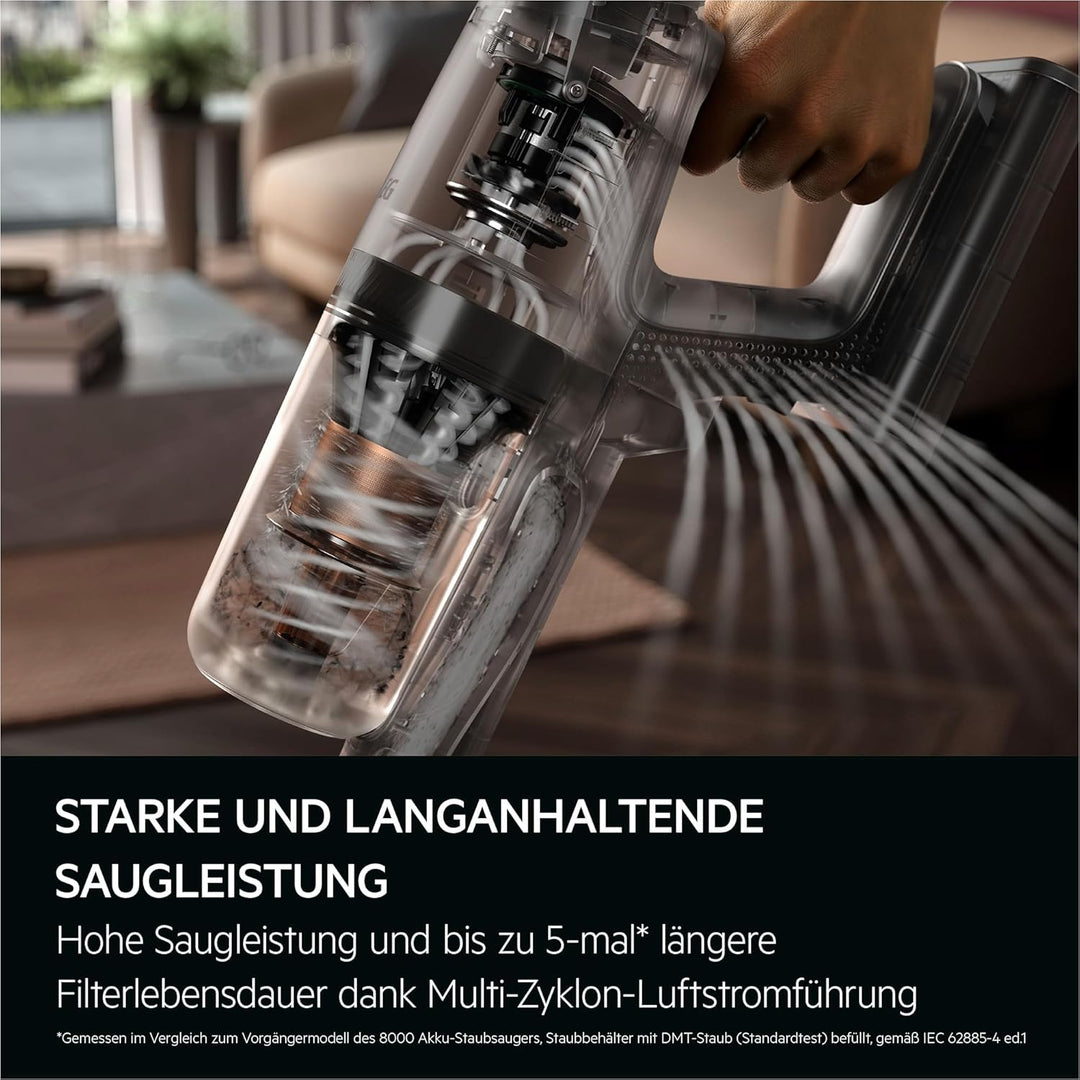AEG Serie 8000 Akku Staubsauger, Kabellos, Alle Böden, AutoModus, bis zu 99% Staubaufnahme, bis zu 5