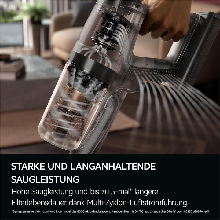 AEG Serie 8000 Akku Staubsauger, Kabellos, Alle Böden, AutoModus, bis zu 99% Staubaufnahme, bis zu 5