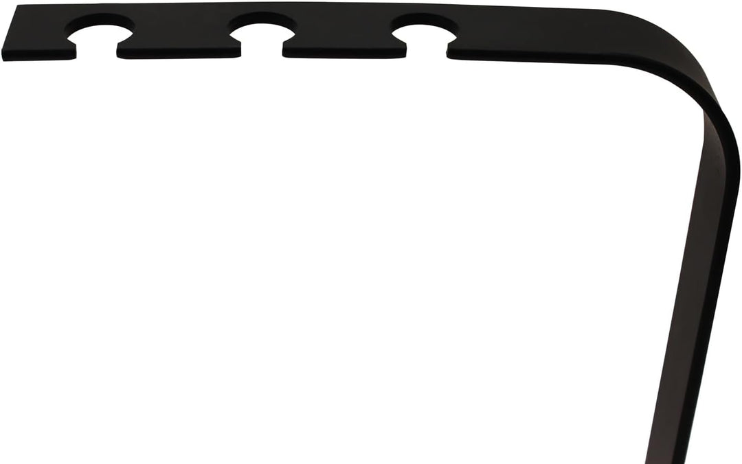JVL Belmont modernes Kaminbesteck Curve Werkzeug Set, Stahl, schwarz, 23 x 15 x 45 cm,