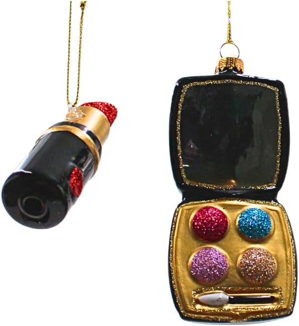 Dekohelden24 Lauschaer Christbaumschmuck - 2er Set Christbaumkugeln Lauscha, Glaskugeln, Weihnachtsb