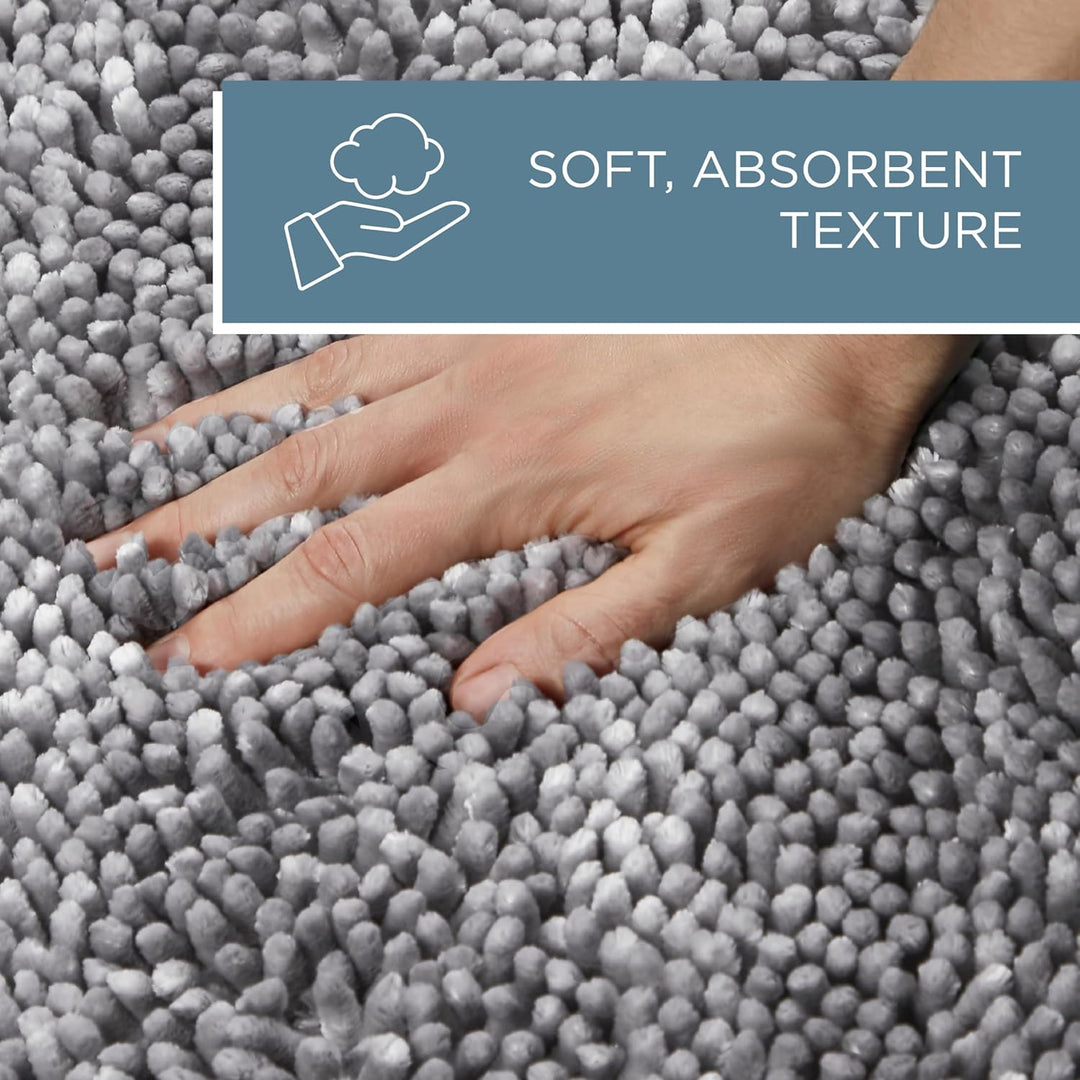 SoHome Spa Step Luxus Plüsch Chenille Shag Maschinenwaschbar Ultra Soft Standard Toilettendeckel Bez